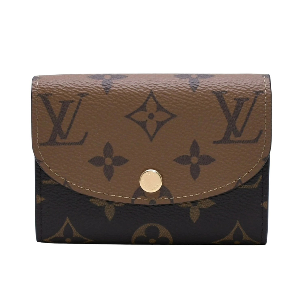 LOUIS VUITTON Portemonnaie Rosalie Compact Wallet Monogram Canvas Reverse